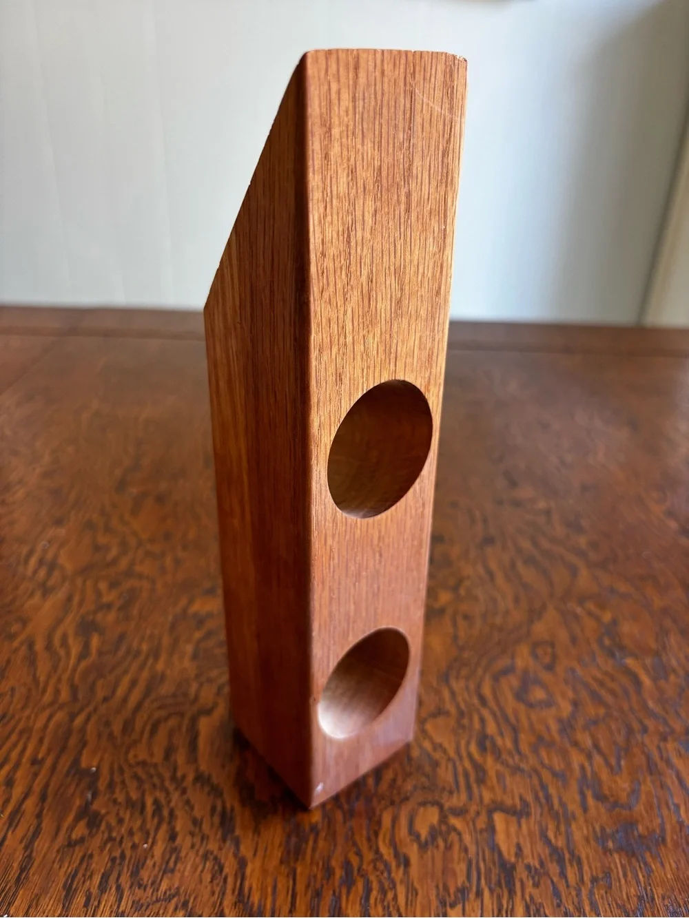 Wooden Balancing Wine Bottle Holder - Brown